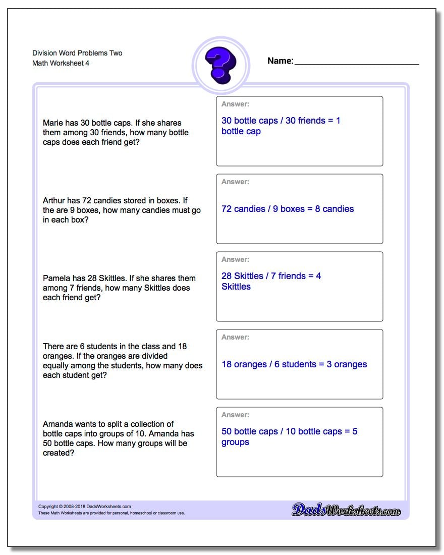 division word problems