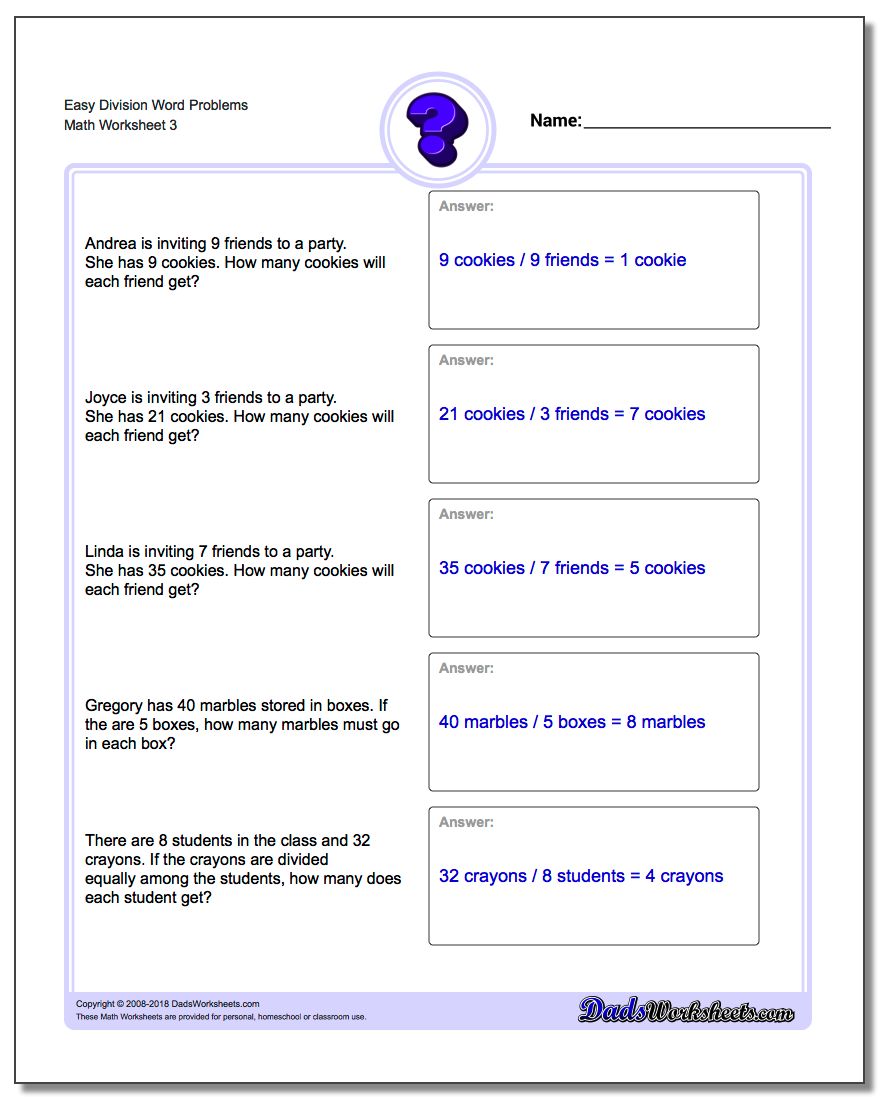 Division Word Problems