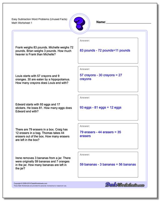 Keywords For Math Operations Chart