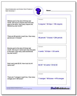 Word Problems Word Problems